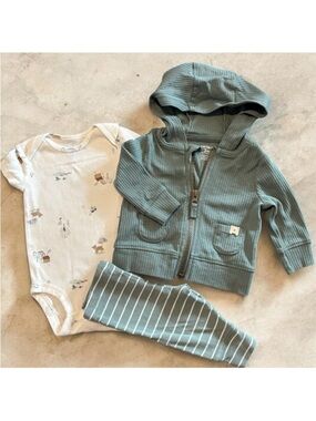 3mo Carter’s Baby Clothing 3-piece Set with Jacket Boy’s Spring Lot